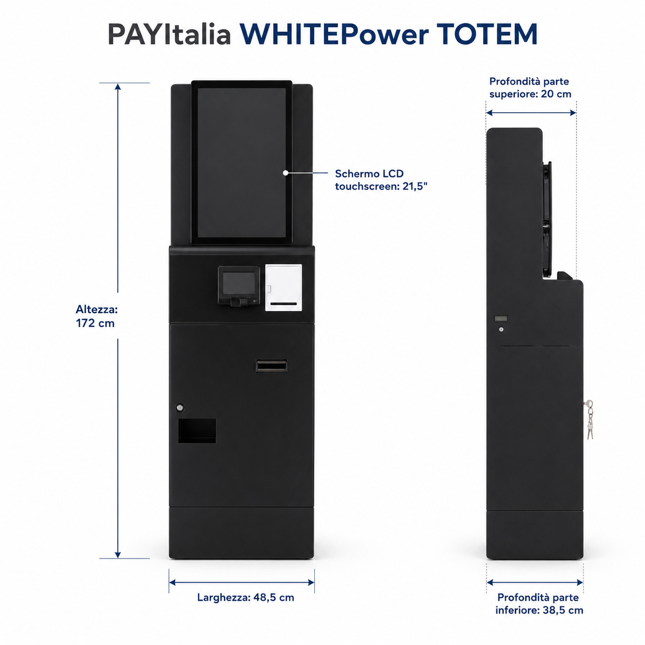 WHITEPower dimensioni tecniche
